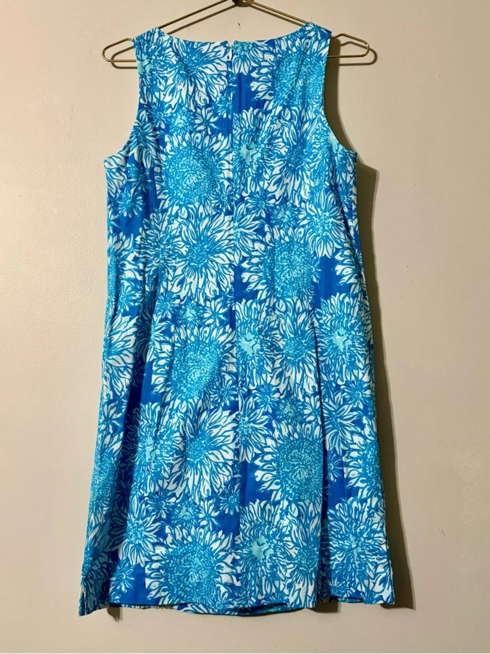 Lilly Pulitzer Women's Mirabelle Shift Dress Lined Ariel Blue floral Size 10 - Picture 5 of 9